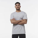 King Gee Originals Aus Cotton Short Sleeve T-Shirt - Light Grey Marle