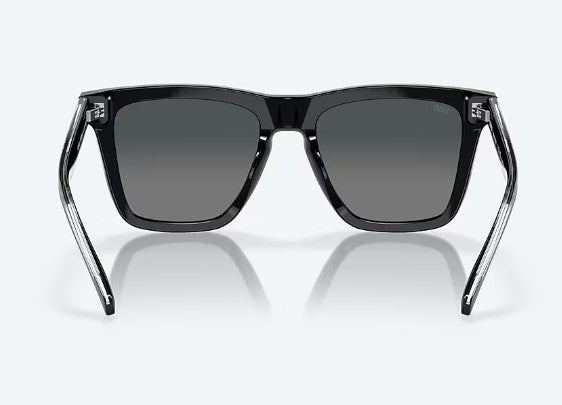Costa Del Mar Keramas Sunglasses - Gray Gradient Polarised Lens with Black Frame