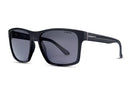 Liive Vision Kerrbox Sunglasses - Matt Twin Black Frame with Polarised Smoke Lens