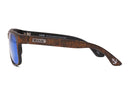 Liive Vision The Lewy Sunglasses - Brown Sanded Frame with Blue/Green Mirror Polarised Lens