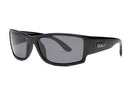 Liive Vision Lightning Sunglasses - Black Frame with Polarised Smoke Lens