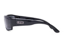 Liive Vision Lightning Sunglasses - Black Frame with Polarised Smoke Lens