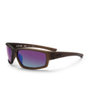 Liive Vision Long Tail Sunglasses with Green Mirror Polarized Matt Xtal Army Lenses