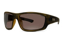 Liive Vision Kuta Sunglasses - Black Wood Frame with Polarised Brown Lens