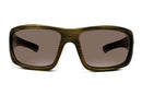 Liive Vision Kuta Sunglasses - Black Wood Frame with Polarised Brown Lens