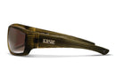 Liive Vision Kuta Sunglasses - Black Wood Frame with Polarised Brown Lens