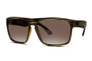 Liive Vision Voyager Sunglasses - Brown Stripe Frame with Polarized Brown Lens