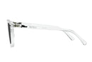 Liive Vision Manhattan Sunglasses - Clear XTAL Frame with Polarized Smoke Lens