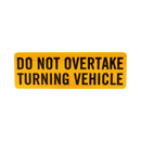 Companion Caravan Sticker - Do Not Overtake Turning Vehicle