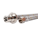 Companion 3/8" SAEF BraidEd Gas Hose to Bayonet (3m)