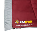 Oztrail Kingsford -3C Double Sleeping Bag- Red