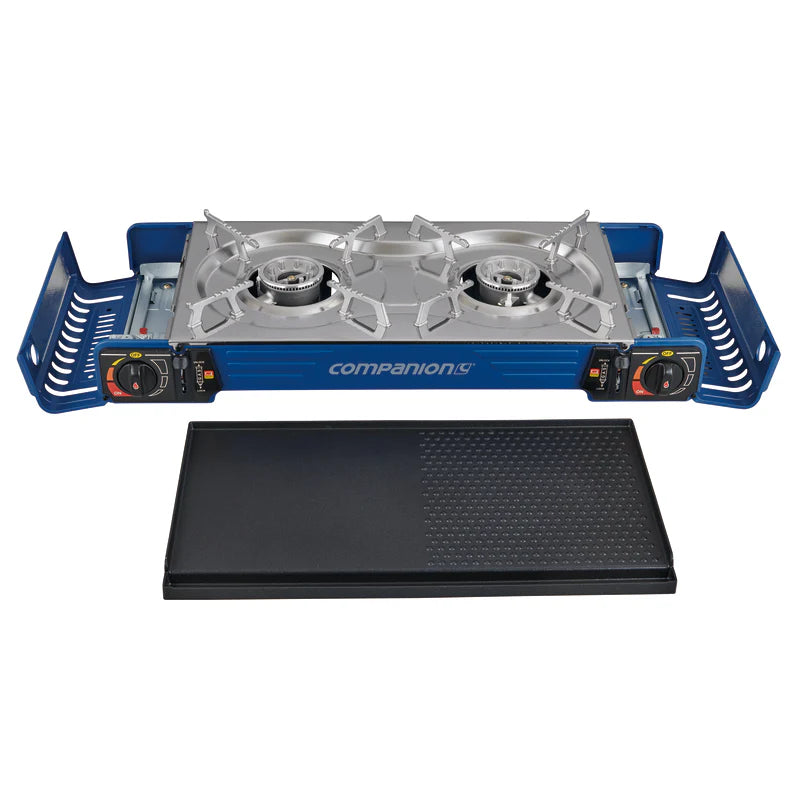 Companion Double Butane Stove with Hotplate