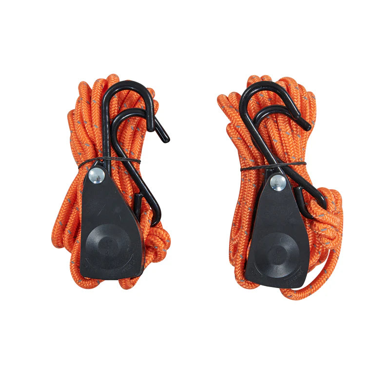 OZtrail 3m Reflective Ratchet Tie Down Rope (2 Pack)