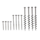 OZtrail Screw-In Aluminum Peg Kit (22 Pieces)