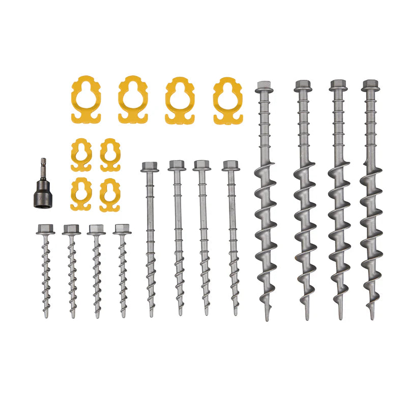 OZtrail Screw-In Aluminum Peg Kit (22 Pieces)