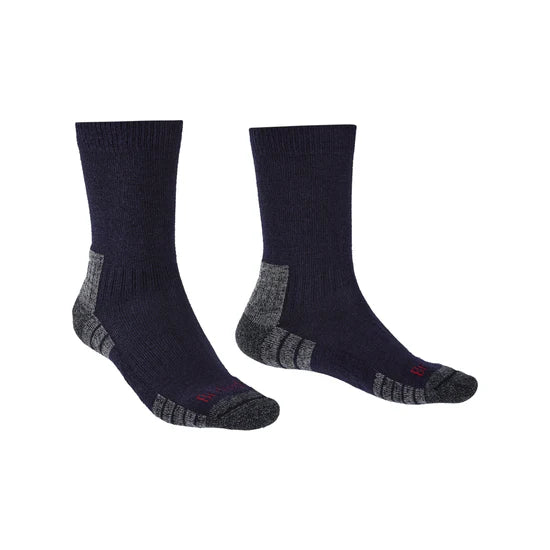 Bridgedale Men's Lightweight Merino Performance Hiking Socks (Medium) - Navy/Grey