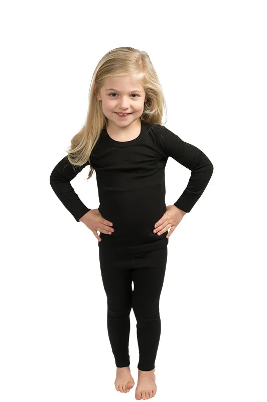 360 Degrees Kids Thermal Pants - Black (Size XS / 2-4)