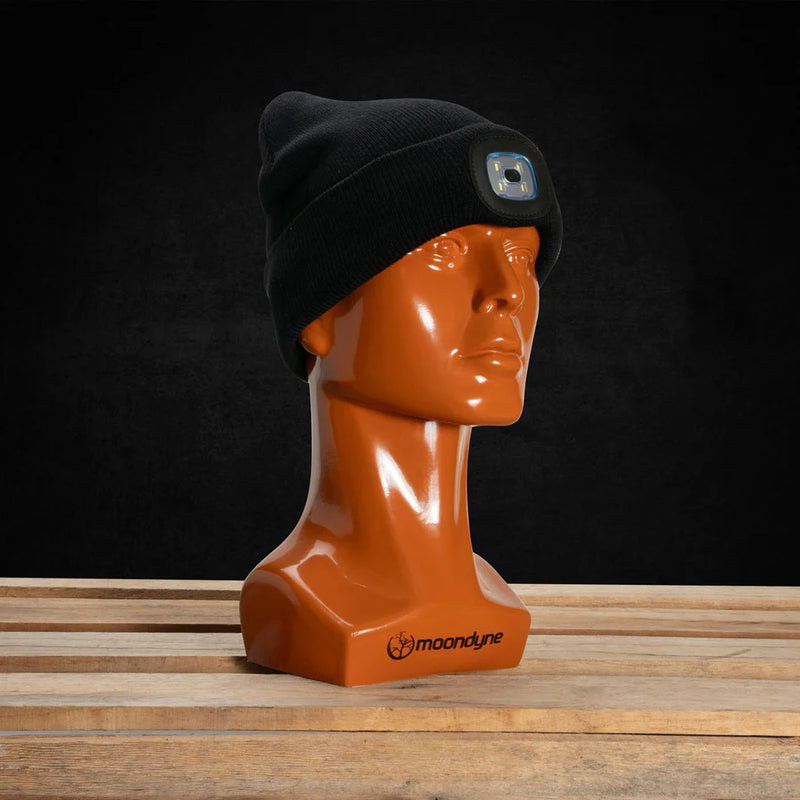 Moondyne LED Rechargeable Beanie - Black