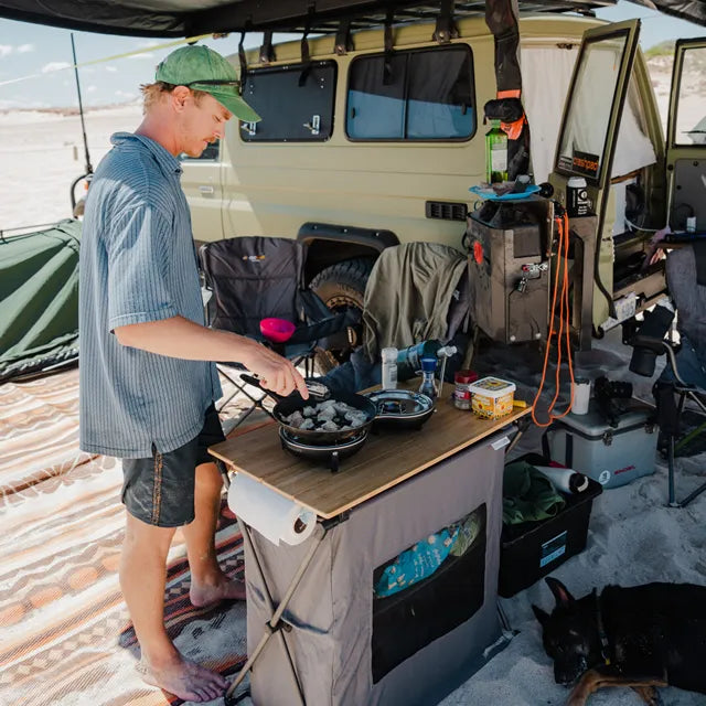 nomadiQ 2 Burner Portable Stove - Black
