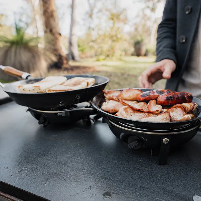 nomadiQ 2 Burner Portable Stove - Black