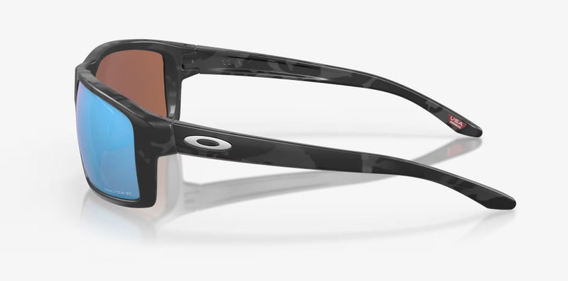 Oakley Sunglasses Gibston Matte Black Camo Frame - Prizm Deep Water Polarised Lenses