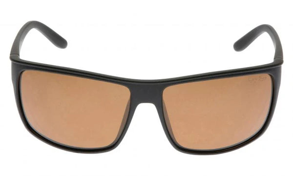 Ugly Fish P1016 Polarised Lifestyle Sunglasses - Matt Black Frame/Brown Lens