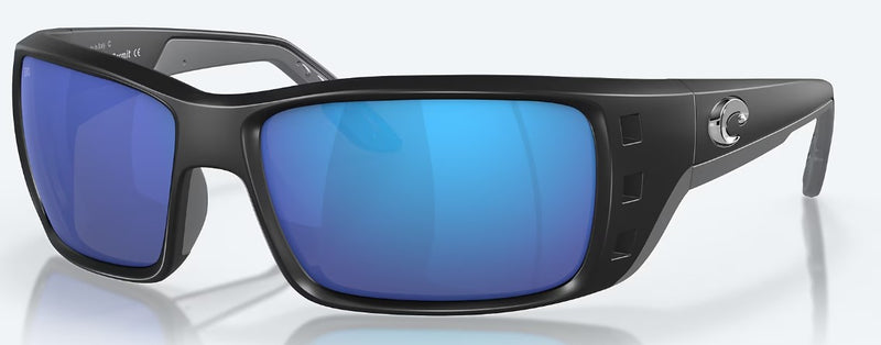 Costa Sunglasses Permit 2 Matte Black Frame - Blue Mirror Polarised Glass