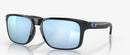 Oakley Holbrook Sunglasses - Prizm Deep Water Polarised Lenses with Black Polished Frame