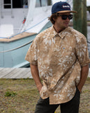 Salty Crew Drifter UV Button Up Shirt - Bronze Brown