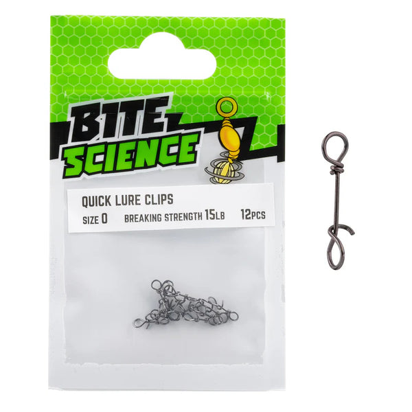 Bite Science Quick Lure Clips (Assorted Sizes)