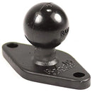 Hobie Ram 1 Inch Diamond Composite Ball Base with Backing Plate - Size B