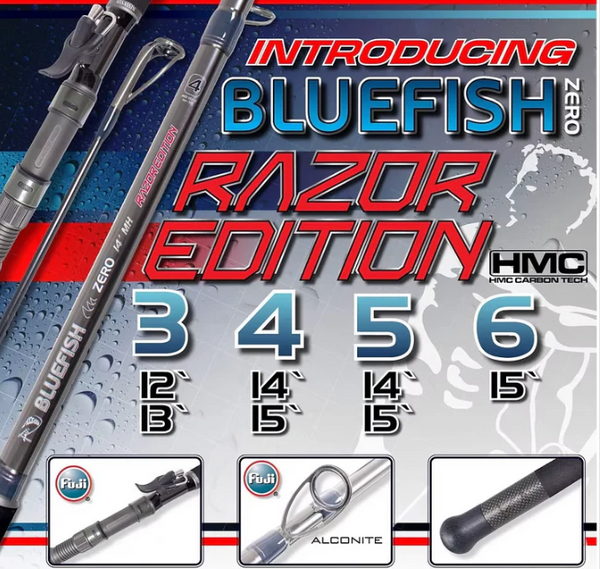 Assassin Bluefish Zero Razor Rods (Assorted Models)