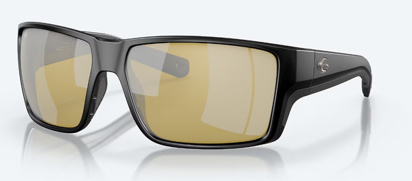 Costa Sunglasses Reefton Pro Matte Black Frame - Sunrise Silver Mirror Polarised Glass