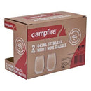 Campfire Stemless Clear White Wine Glasses (443ml) - 2 Pack