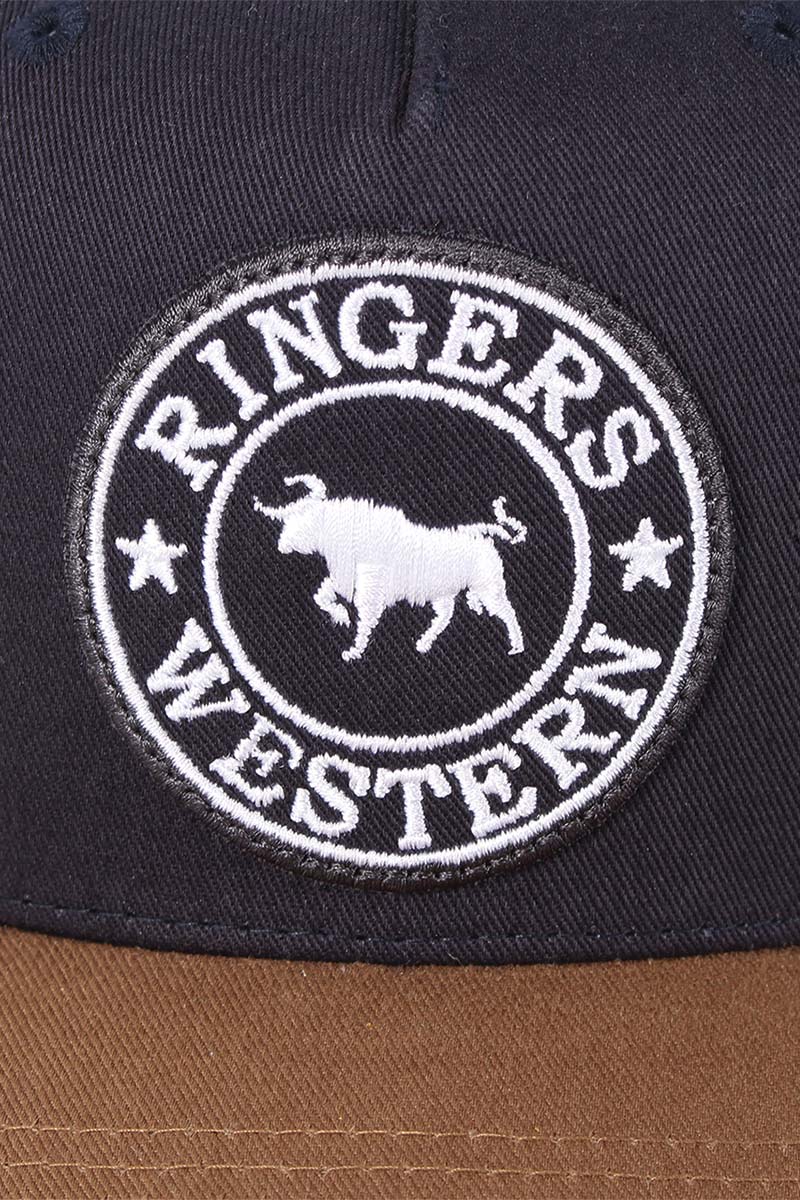 Ringers Western Signature Bull Trucker - Dark Navy/Clay