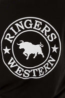 Ringers Western Women's Signature Bull Loose Fit T-Shirt - Black/White