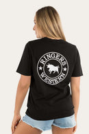 Ringers Western Women's Signature Bull Loose Fit T-Shirt - Black/White