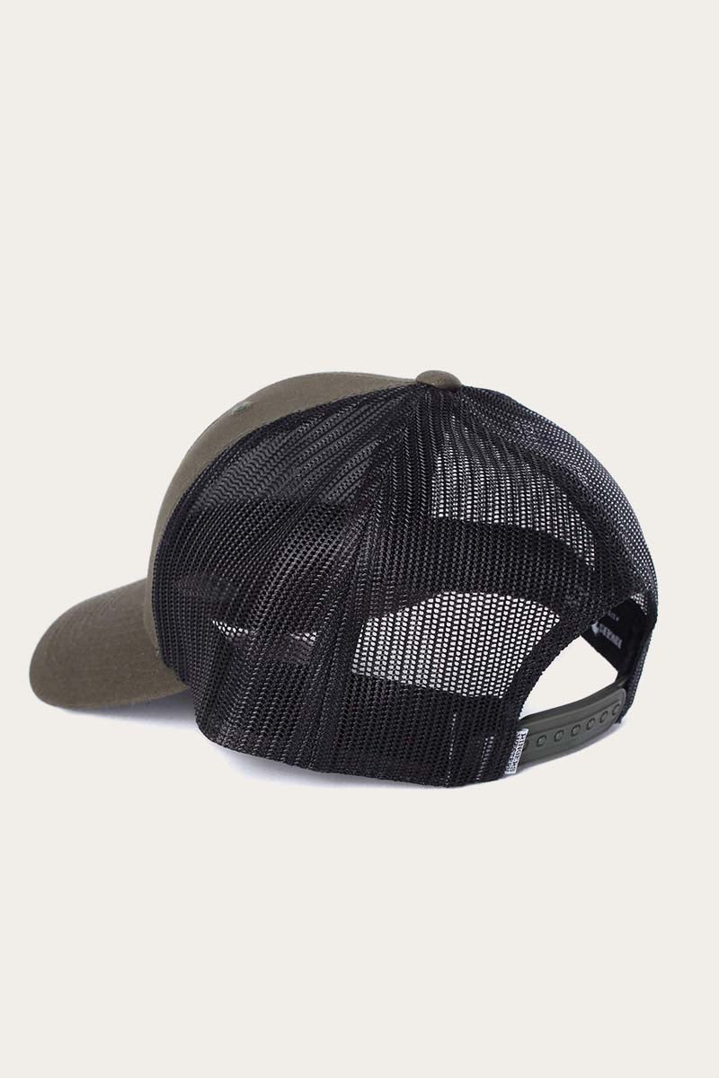 Ringers Western Signature Bull Trucker - Army with Army & Black Patch