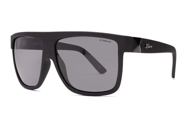 Liive Vision Roller Sunglasses - Matt Black Frame with Smoke Polarised Lens
