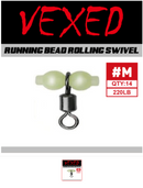 Vexed Running Bead Crane Swivels - Variety of Sizes Available