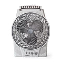 Companion 12V Rechargeable 43cm Portable Oscillating Fan with Light & Radio