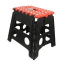 Home Expression Steps Foldable Stool Step - Red/Black