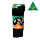 Bamboo Socks Extra Thick Aussie Bamboo Work Socks Size M6/10 - Black