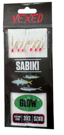 Vexed Sabiki 3x2 Bleeding Rigs - Lumo (Variety of Sizes Available)