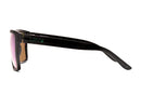 Liive Vision Sabotage Sunglasses - Matt Black Frame with Yellow/Purple Mirror Polarized Lens