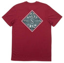 Salty Crew Boys Tippet Refuge Short Sleeve T-Shirt - Burgundy (Medium)