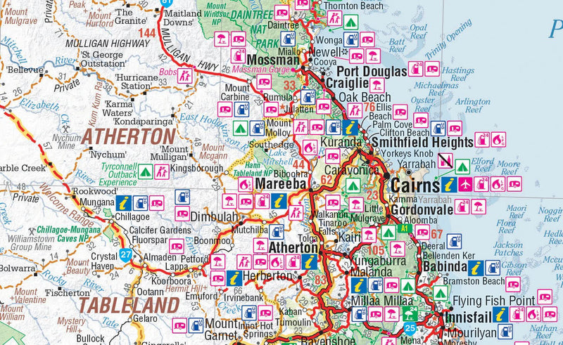 Hema Maps Savannah Way - Cairns To Broom Map (5th Edition)