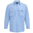 Shimano Vented Long Sleeve Fishing Shirt - Skyway Blue