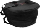 Campfire 12 Quart 600D Storage Bag For Cast Iron Oven Cookware - Black