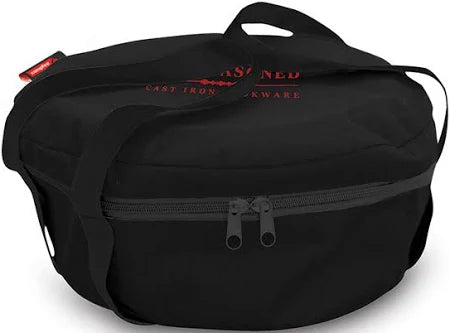 Campfire 12 Quart 600D Storage Bag For Cast Iron Oven Cookware - Black